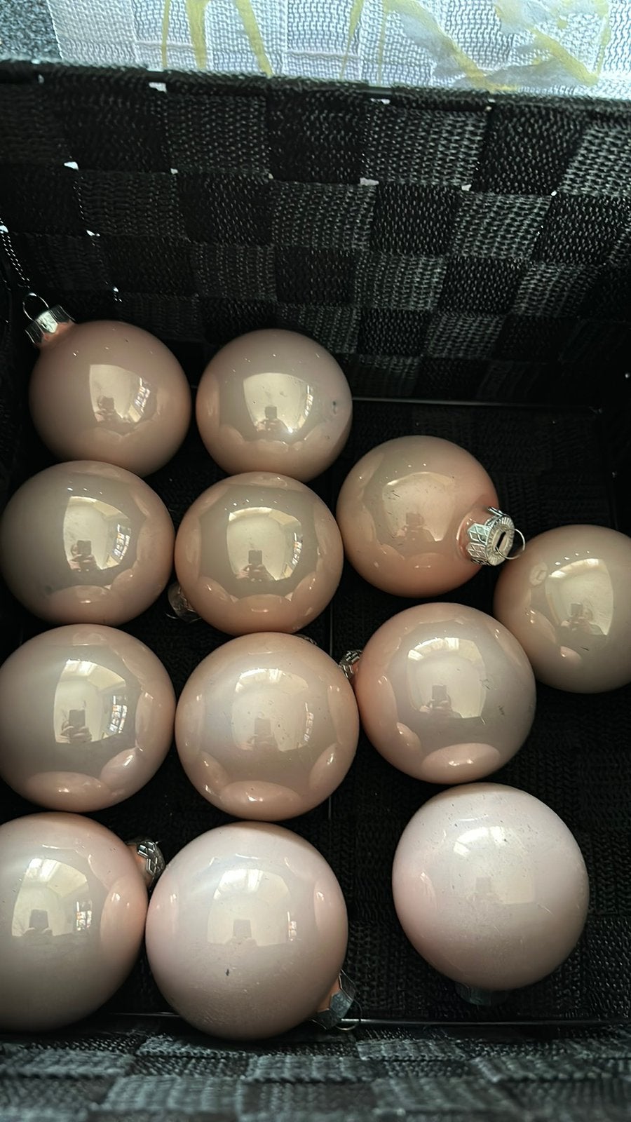 Laatste ‼️ 12 mooie lichtroze kerstballen te koop nieuw ‼️‼️, Ophalen of Verzenden, Nieuw