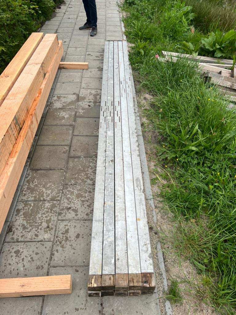 10 stuks metselprofielen 3,60 meter lang!, Ophalen, Gebruikt