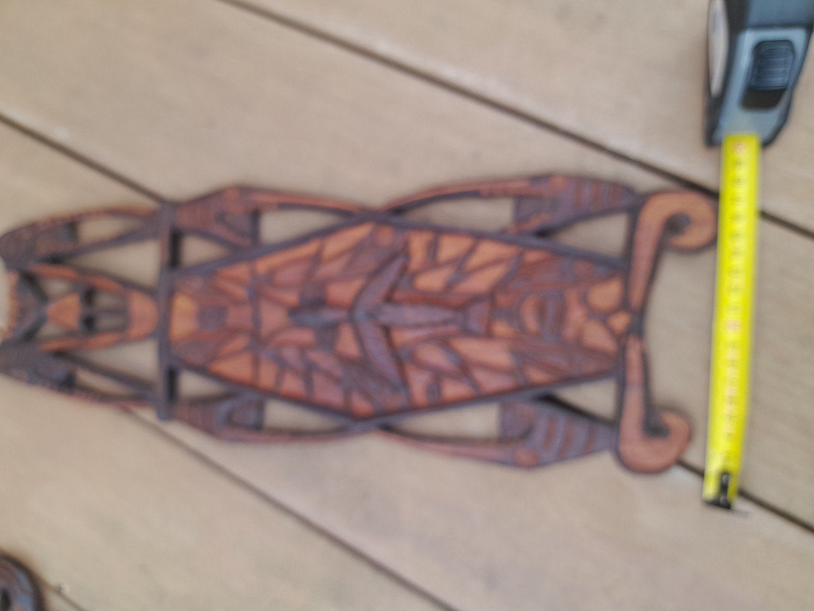 Houten wanddecoratie met vogelmotief Indonesie, Antiek en Kunst, Oceanië, Ophalen of Verzenden, Handgemaakt, Wanddecoratie