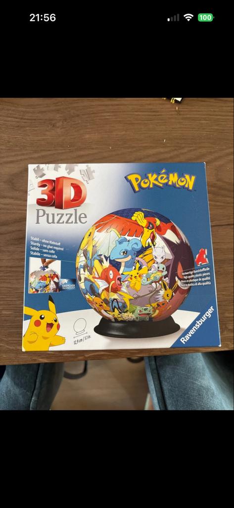 Ravensburger Pokémon 3D Puzzel Bal - 73 Stukjes, Ophalen of Verzenden, Minder dan 500 stukjes, Nieuw, Rubik's of 3D-puzzel