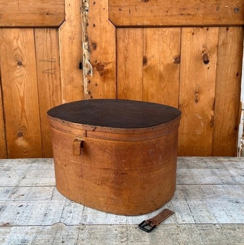 Kist koffer spanenkoffer spanen origineel 34,5 x 29 x 21 cm, Huis en Inrichting, Minder dan 50 cm, Gebruikt, Minder dan 50 cm