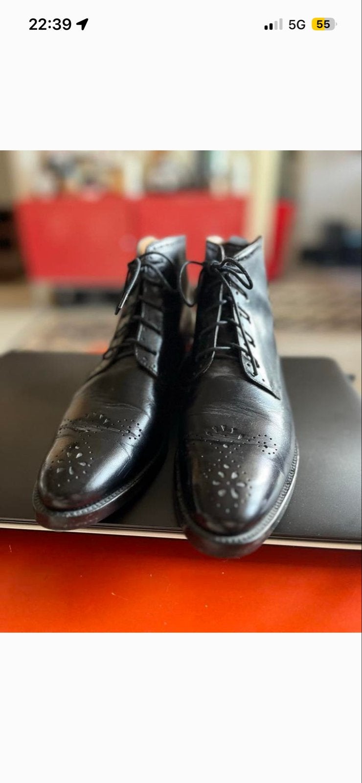 Melvin & Hamilton Betty 4 Leren Enkellaarzen Zwart - Maat 38, Kleding | Dames, Ophalen of Verzenden, Zo goed als nieuw, Zwart