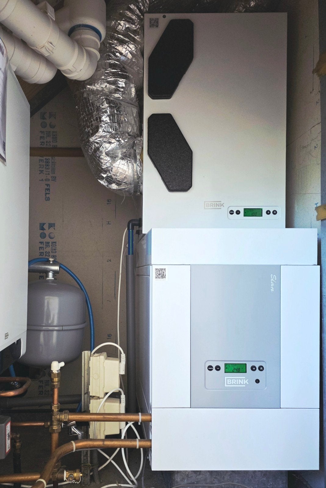 Compleet Brink Elan WTW installatie, Ophalen, Minder dan 60 cm, Cv-ketel of Combi-ketel, 30 tot 80 cm