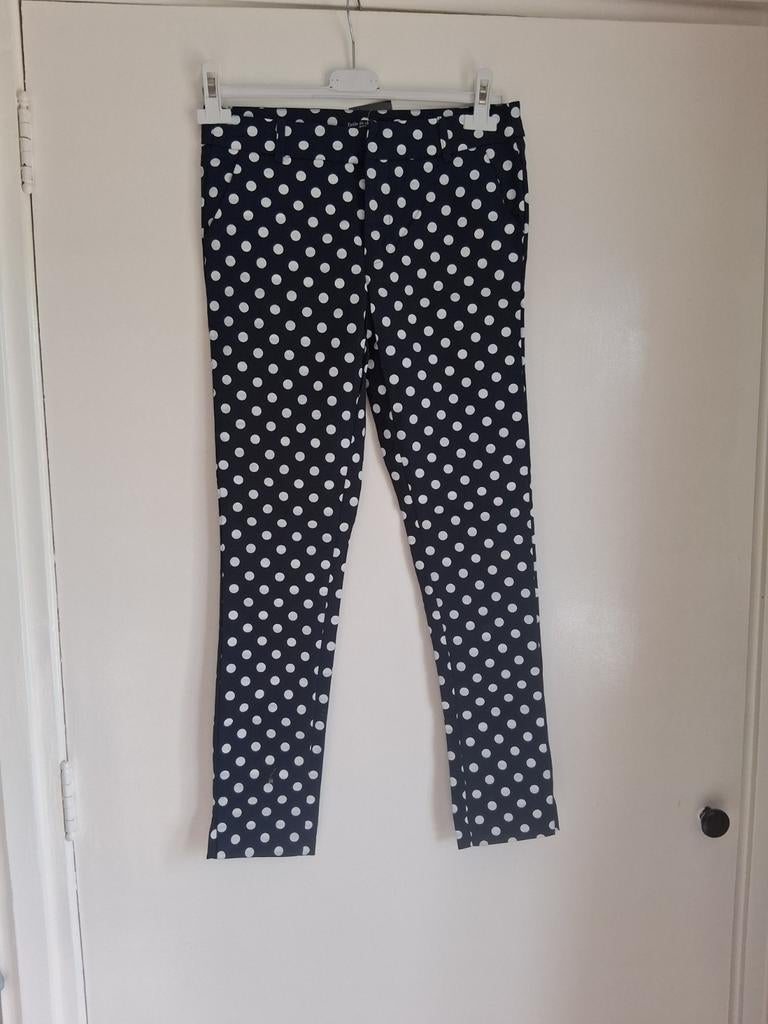 Drôle de copine pantalon met stippen, maat S, zgan, Drôle de copine, Blauw, Ophalen of Verzenden, Zo goed als nieuw