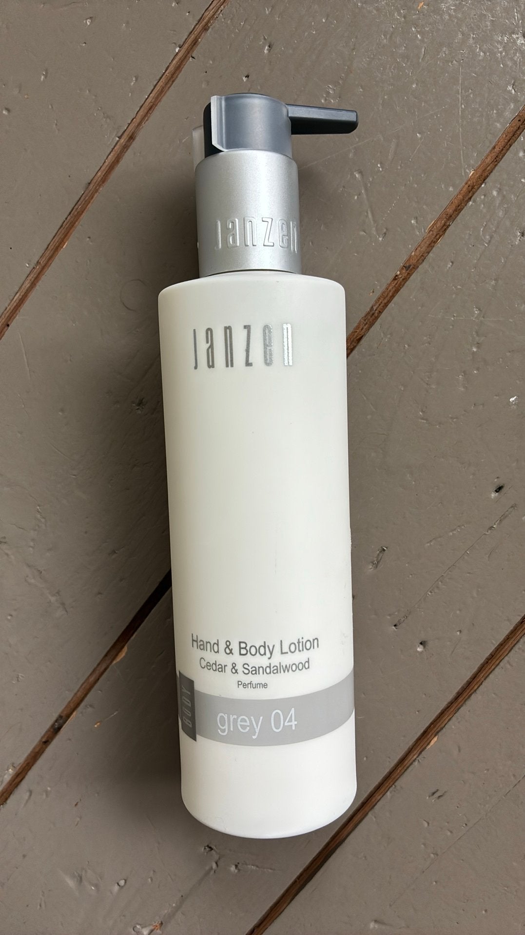 Janzen bodylotion (Grey 04) 250 ml, Ophalen of Verzenden, Nieuw, Bodylotion, Crème of Olie