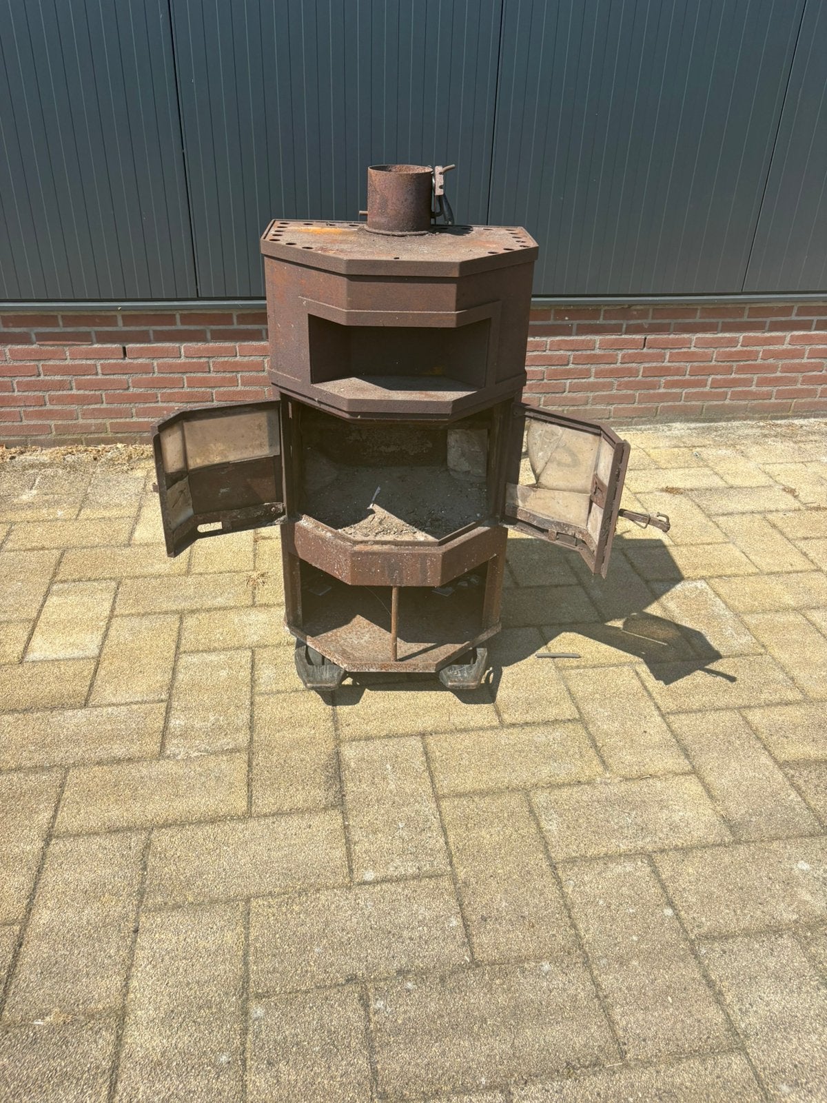 Ouderwetse houtkachel, Huis en Inrichting, Kachels, Ophalen, Gebruikt, Hout, Houtkachel
