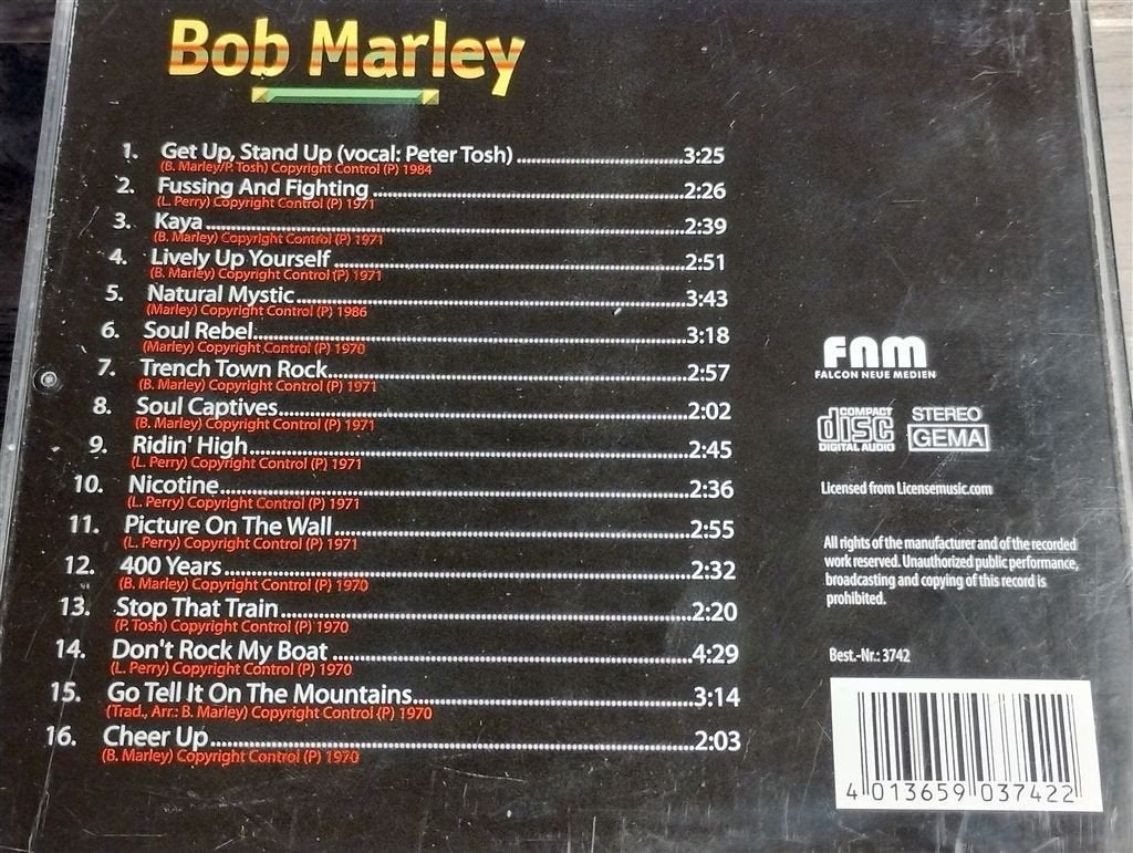 Bob Marley [FNM], Ophalen of Verzenden, Zo goed als nieuw