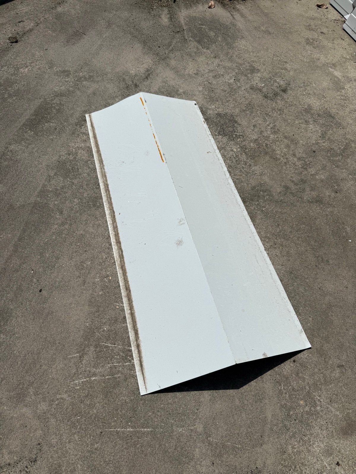 Nokvorst metaal, wit, 110 cm lang, Doe-het-zelf en Verbouw, Deuren en Horren, Ophalen, Gebruikt, Overige typen, Minder dan 200 cm