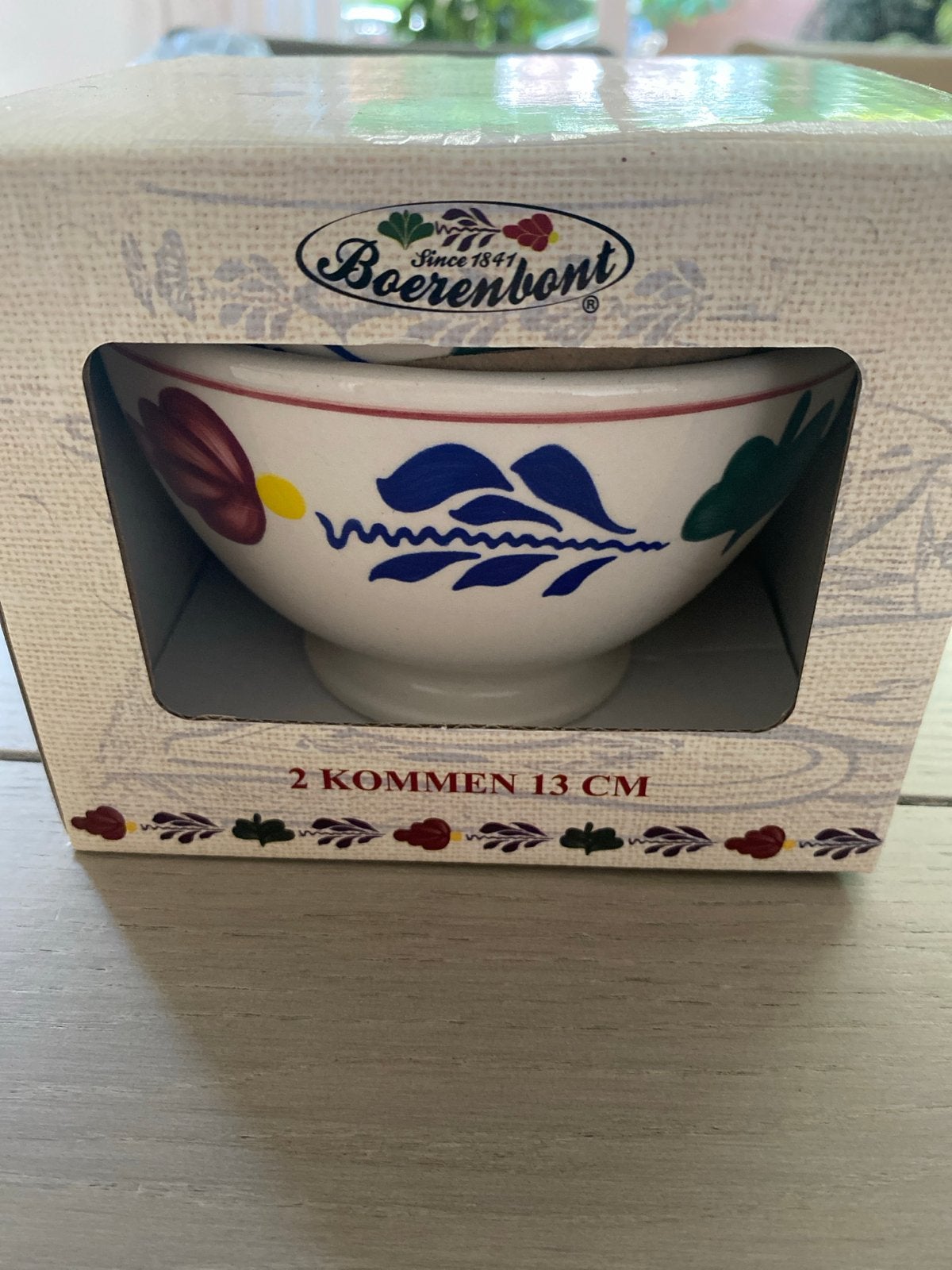 Boerenbont Kommen - Set van 2 (13 cm), Overige merken, Keramiek, Landelijk/Boerenbont, Nieuw