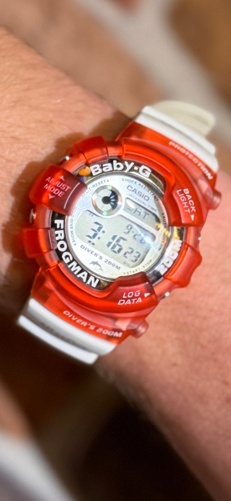 Casio GShock baby g " frogman", Ophalen of Verzenden, Zo goed als nieuw, Jongen of Meisje