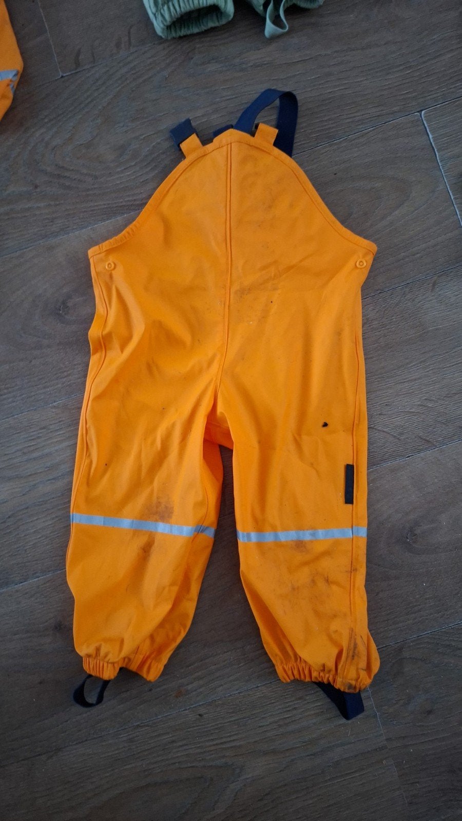 Oranje regenbroek voor kinderen, Ophalen of Verzenden, Gebruikt, Regenbroek, Kinderen