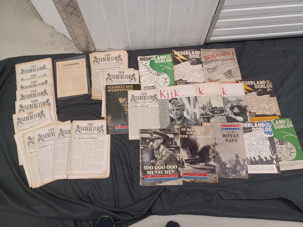 Historische kranten/tijdschriften Tweede Wereldoorlog, Ophalen of Verzenden, Overige onderwerpen, Tweede Wereldoorlog, Gelezen