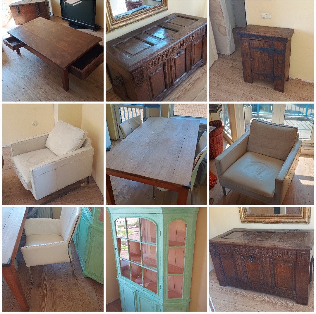 inboedel Diverse antieke meubels: salontafel , kasten, stoel, Ophalen of Verzenden