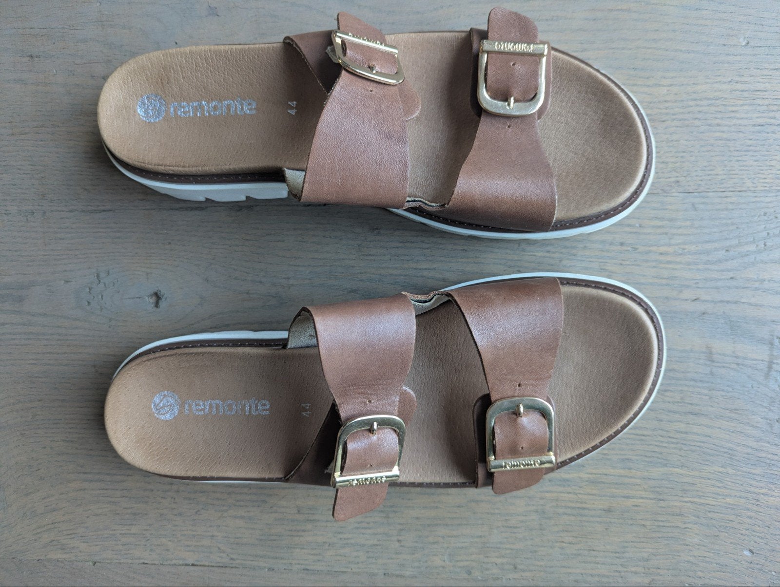 Remonte sandalen - Zo goed als nieuw, met 44, Bruin, Remonte, Zo goed als nieuw, Sandalen of Muiltjes