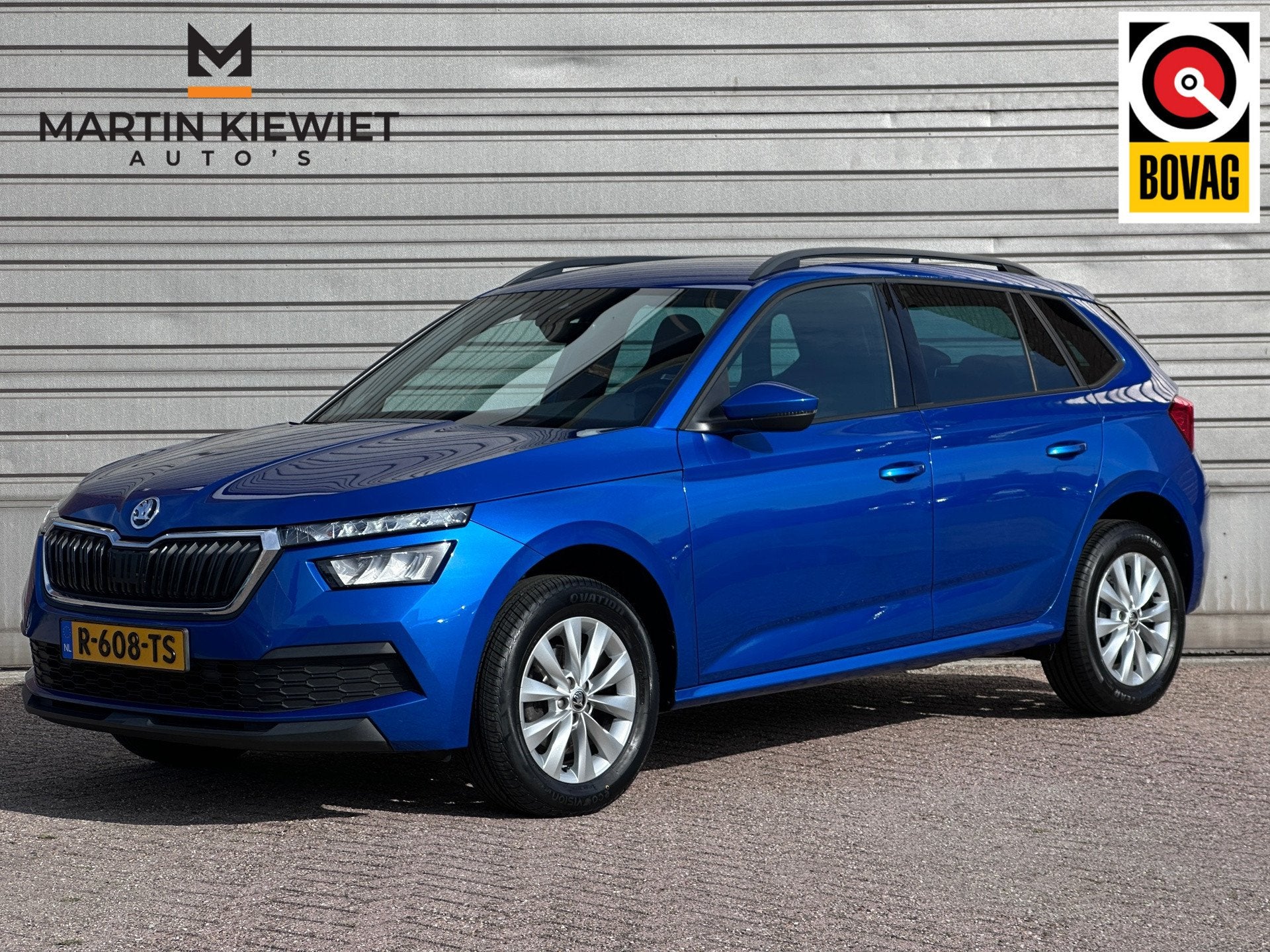 Skoda Kamiq 1.0 TSI Sport Business|Automaat|Stoelverwarming|, Auto's, Gebruikt, Euro 6, Blauw, Adaptive Cruise Control