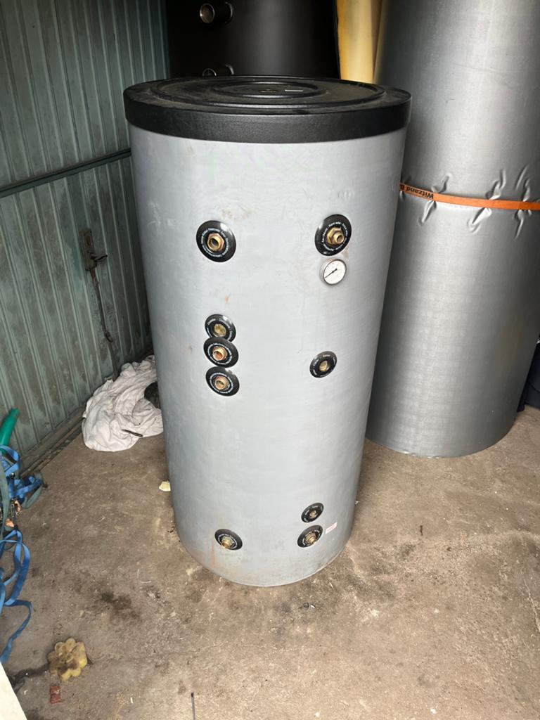 Buffervat 300L | 2 spiralen | emaille, Doe-het-zelf en Verbouw, Geisers en Boilers, Gebruikt, Boiler, 100 liter of meer, 6 t/m 10 jaar oud