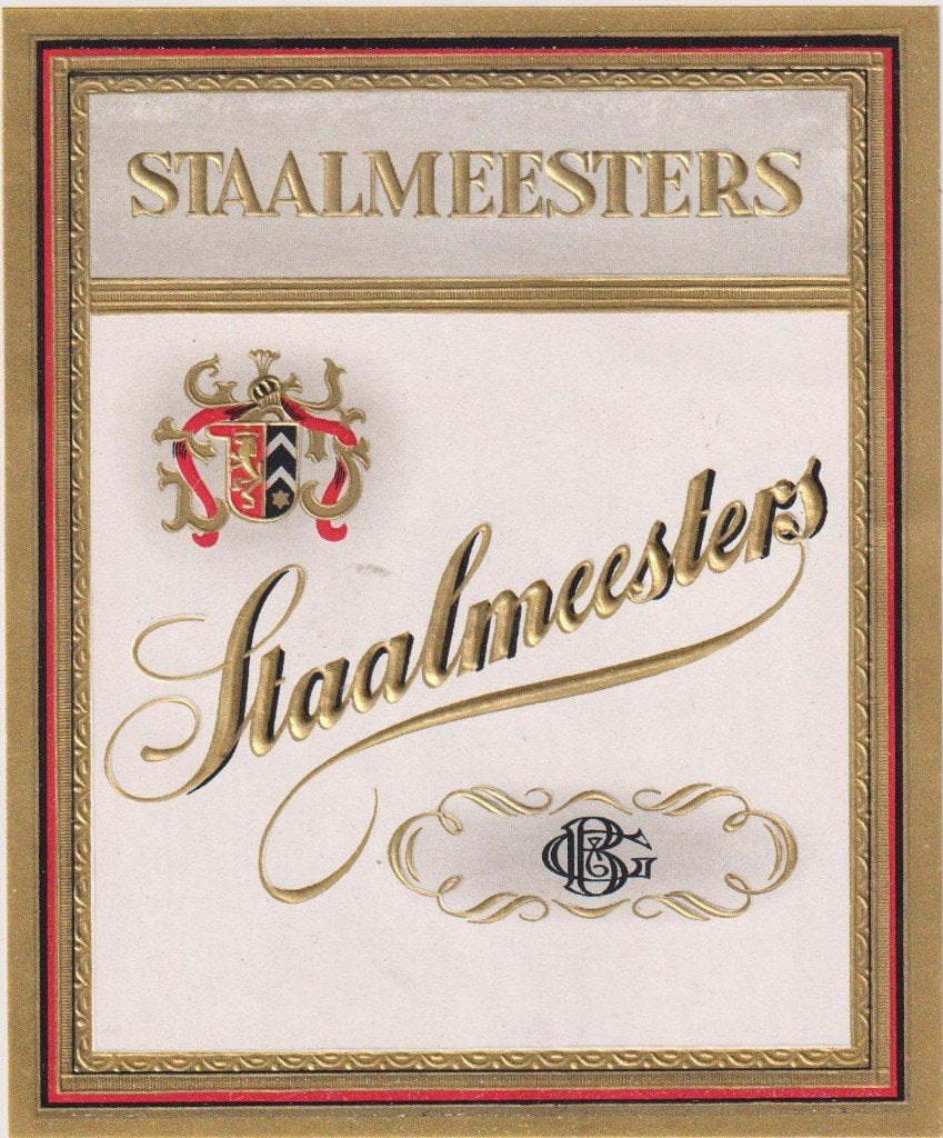 sigarenbanden - etiket - STAALMEESTERS, Ophalen of Verzenden, Zo goed als nieuw, Sigarenbandjes