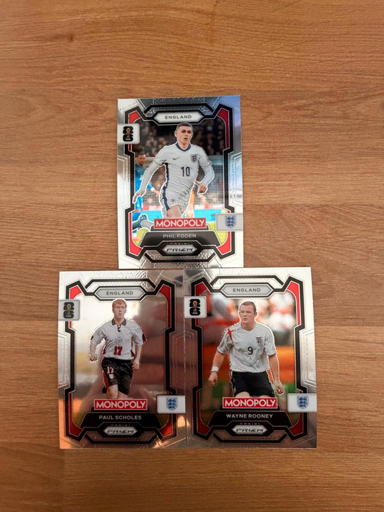 Panini Monopoly Prizm FIFA World Cup 2026 Engeland, Ophalen of Verzenden, Nieuw, Buitenlandse clubs, Poster, Plaatje of Sticker