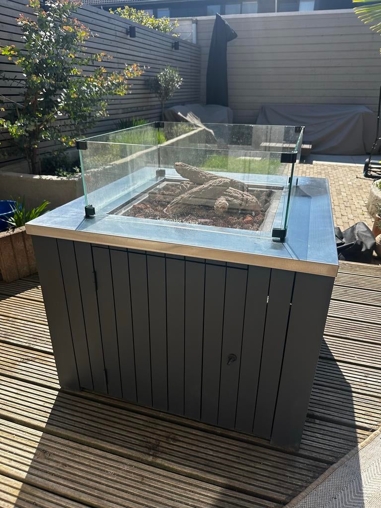 Vuurtafel sfeerhaard op gas, Tuin en Terras, Ophalen, Zo goed als nieuw