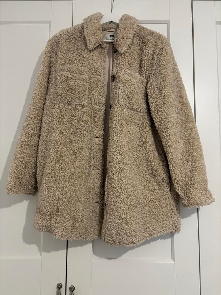 WE teddy jas maat M, Ophalen of Verzenden, Gedragen, Maat 38/40 (M), Beige