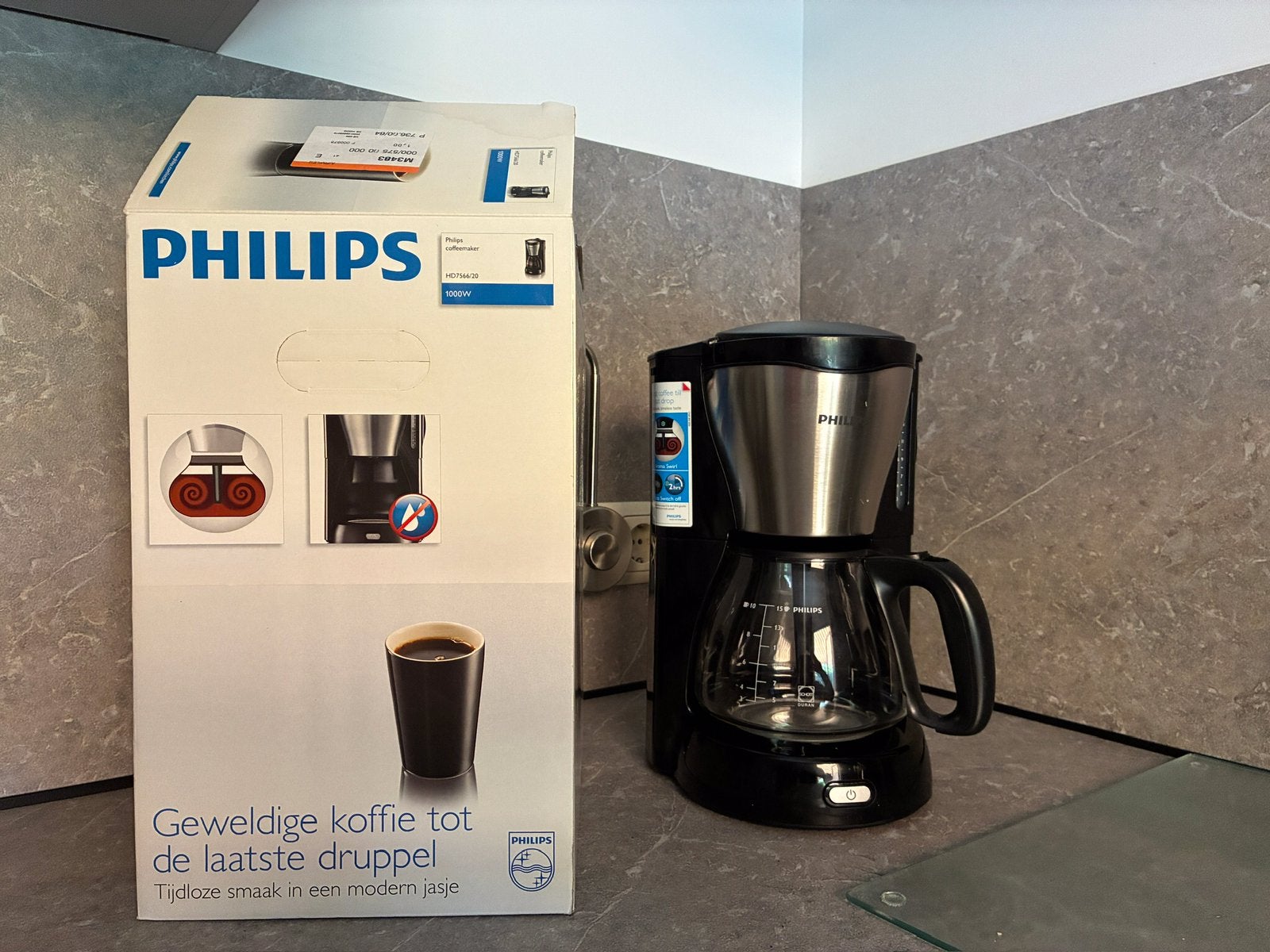 Koffiezet apparaat Philips, 10 kopjes of meer, Gemalen koffie, Ophalen of Verzenden, Koffiemachine