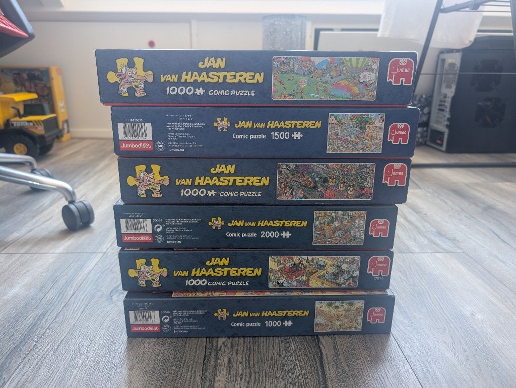 Jan van Haasteren puzzels, Hobby en Vrije tijd, Denksport en Puzzels, Ophalen, 500 t/m 1500 stukjes, Zo goed als nieuw, Legpuzzel