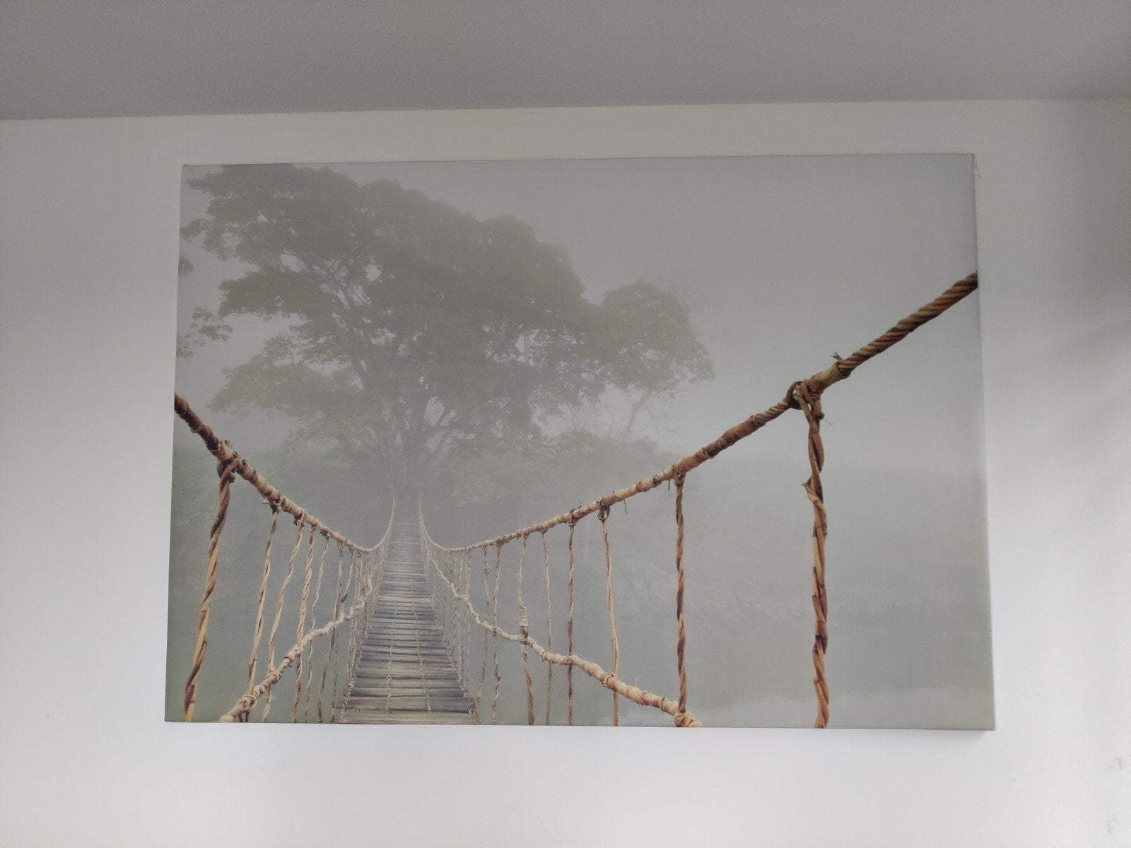 Canvas schilderij 200x140 cm, Op houten frame, Print, Textiel, Landschap