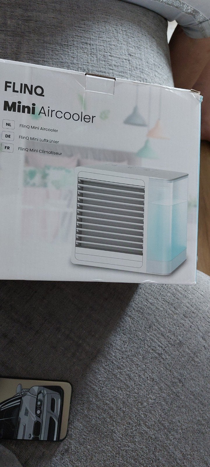 FlinQ Mini Aircooler - Compacte en Efficiënte Koeling, Minder dan 60 m³, Nieuw, 3 snelheden of meer, Ophalen of Verzenden