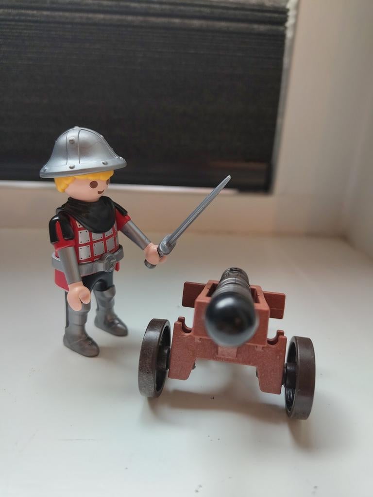 Playmobil ridder met kanon, Ophalen of Verzenden, Gebruikt, Los playmobil