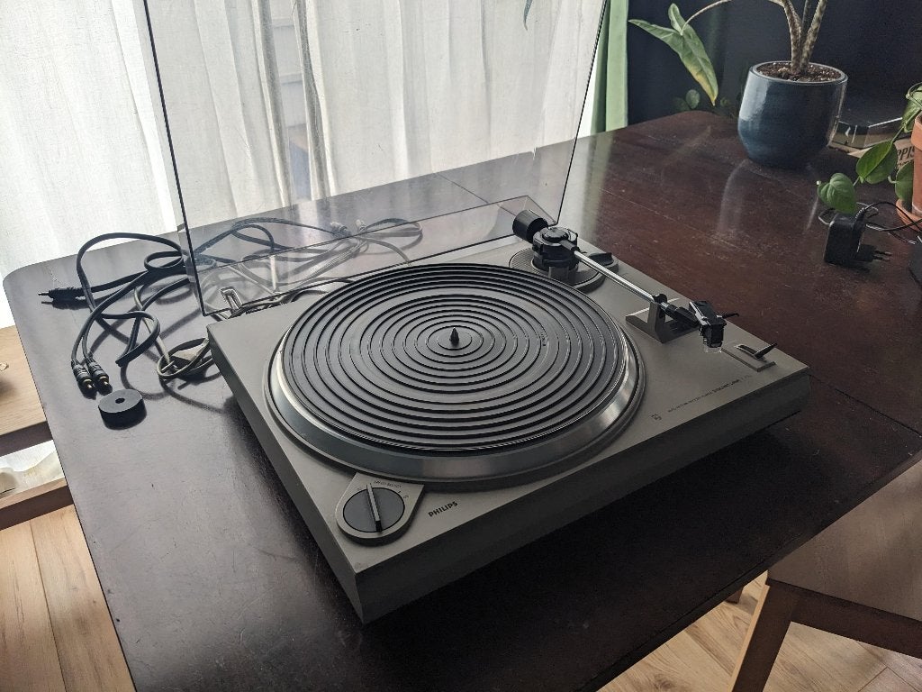 Philips platenspeler Synchro drive F7120, Ophalen, Gebruikt, Platenspeler, Philips