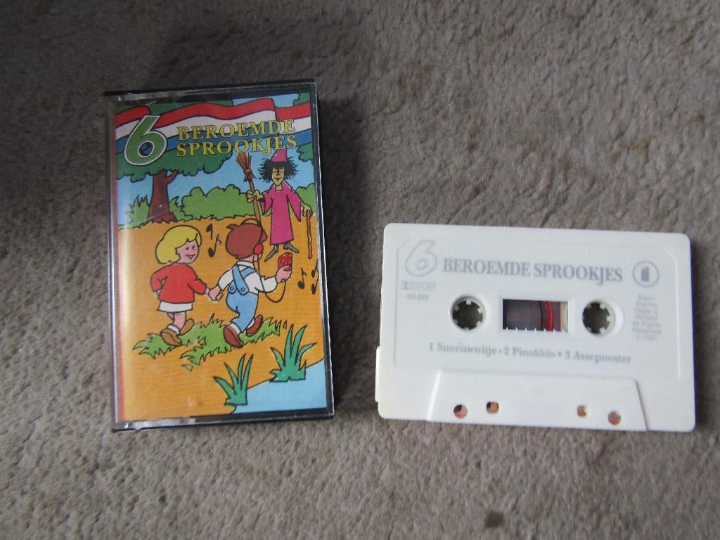 Cassette: 6 beroemde sprookjes, Gebruikt, Kinderen en Jeugd, 1 bandje, Ophalen of Verzenden