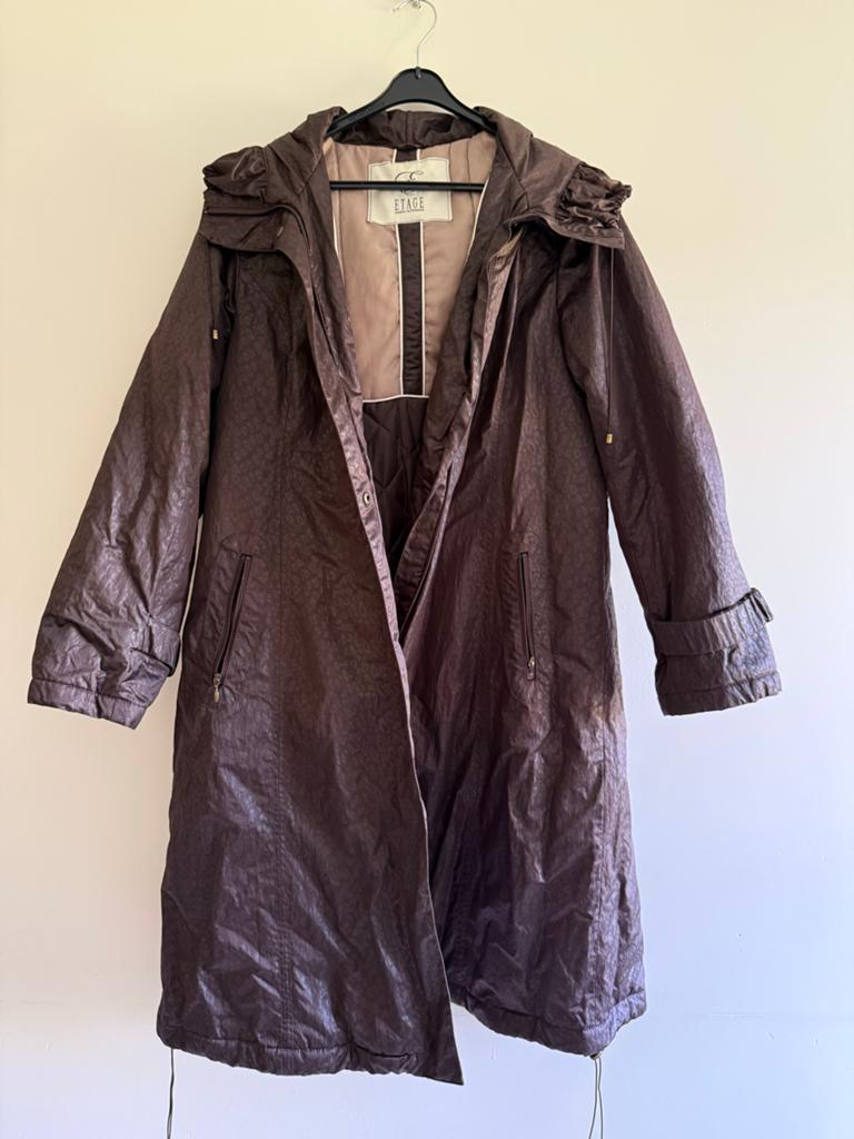 Etage Bruine Damesjas met Capuchon - Maat M, Kleding | Dames, Jassen | Winter, Ophalen of Verzenden, Zo goed als nieuw, Maat 38/40 (M)
