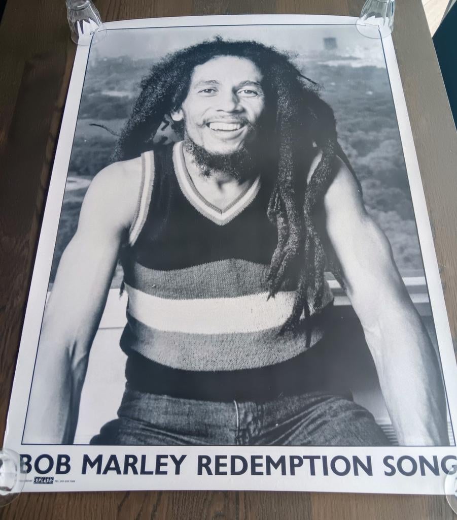 Bob Marley 'Redemption Song' - grote poster, Ophalen of Verzenden