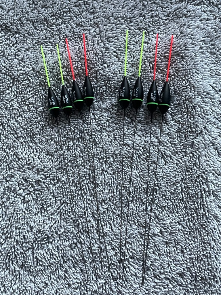 adv 292 / NIEUW serie 8 dobbers MAVER, Ophalen of Verzenden, Nieuw, Dobber of Lood