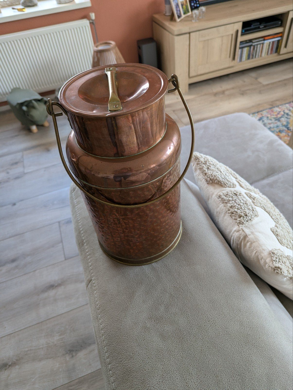 Koperen mini melkbus, Ophalen of Verzenden, Koper