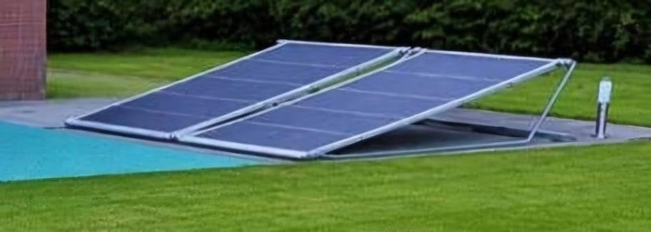Zonnepanelen voor verwarming zwembad, Ophalen, Gebruikt