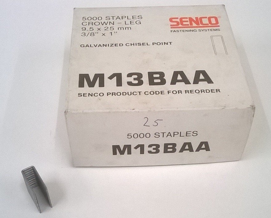 Senco Niet Kram M13BAA (9,5 x 25 mm) NIEUW per 5000 st, Ophalen of Verzenden, Nieuw