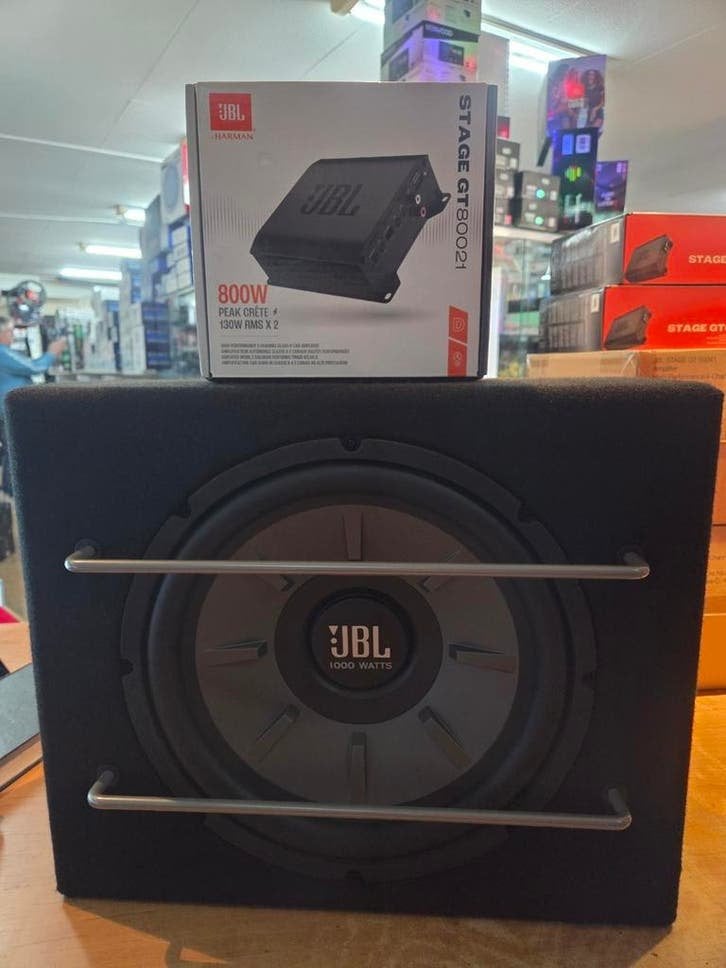 JBL 1000W Subwoofer met 2-kanaals Versterker Set, Auto diversen, Niet ingevuld, Gebruikt, Niet ingevuld, Ophalen of Verzenden