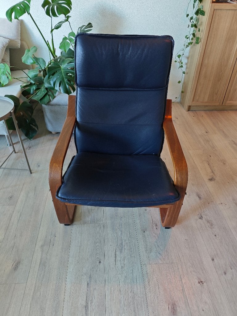 Gratis POANG stoel, Ophalen of Verzenden, Zo goed als nieuw, Blauw, Eén