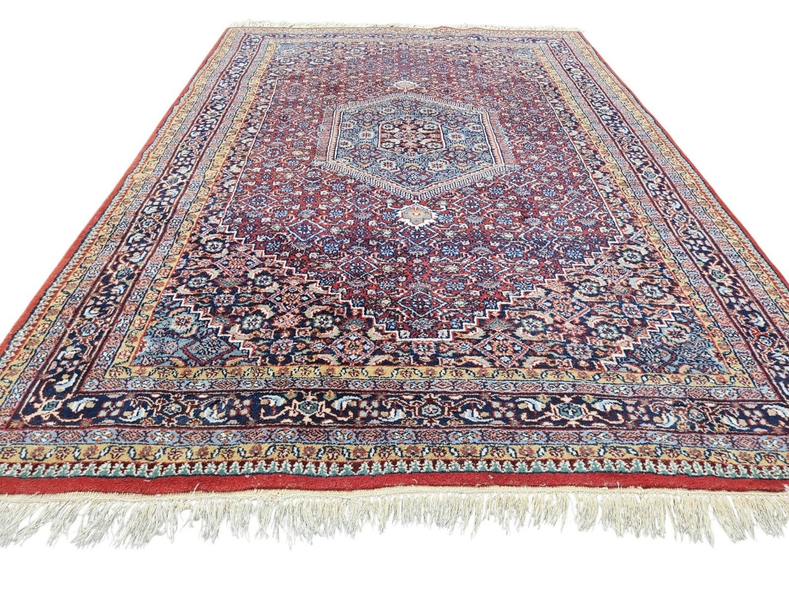 Prachtig handgeknoopt Perzisch BIDJAR tapijt, Gebruikt, 150 tot 200 cm, 200 cm of meer, Ophalen of Verzenden