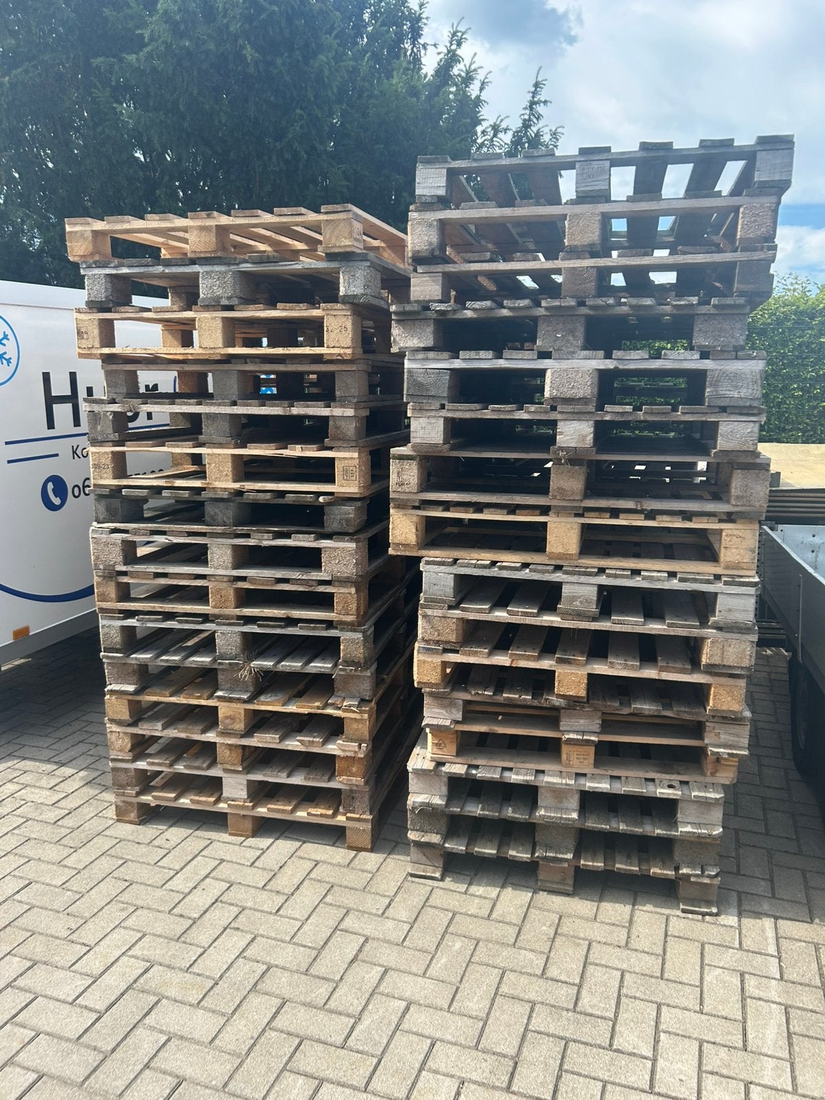 Pallets | blokpallets | partij pallets | brandhout, Ophalen, Zo goed als nieuw