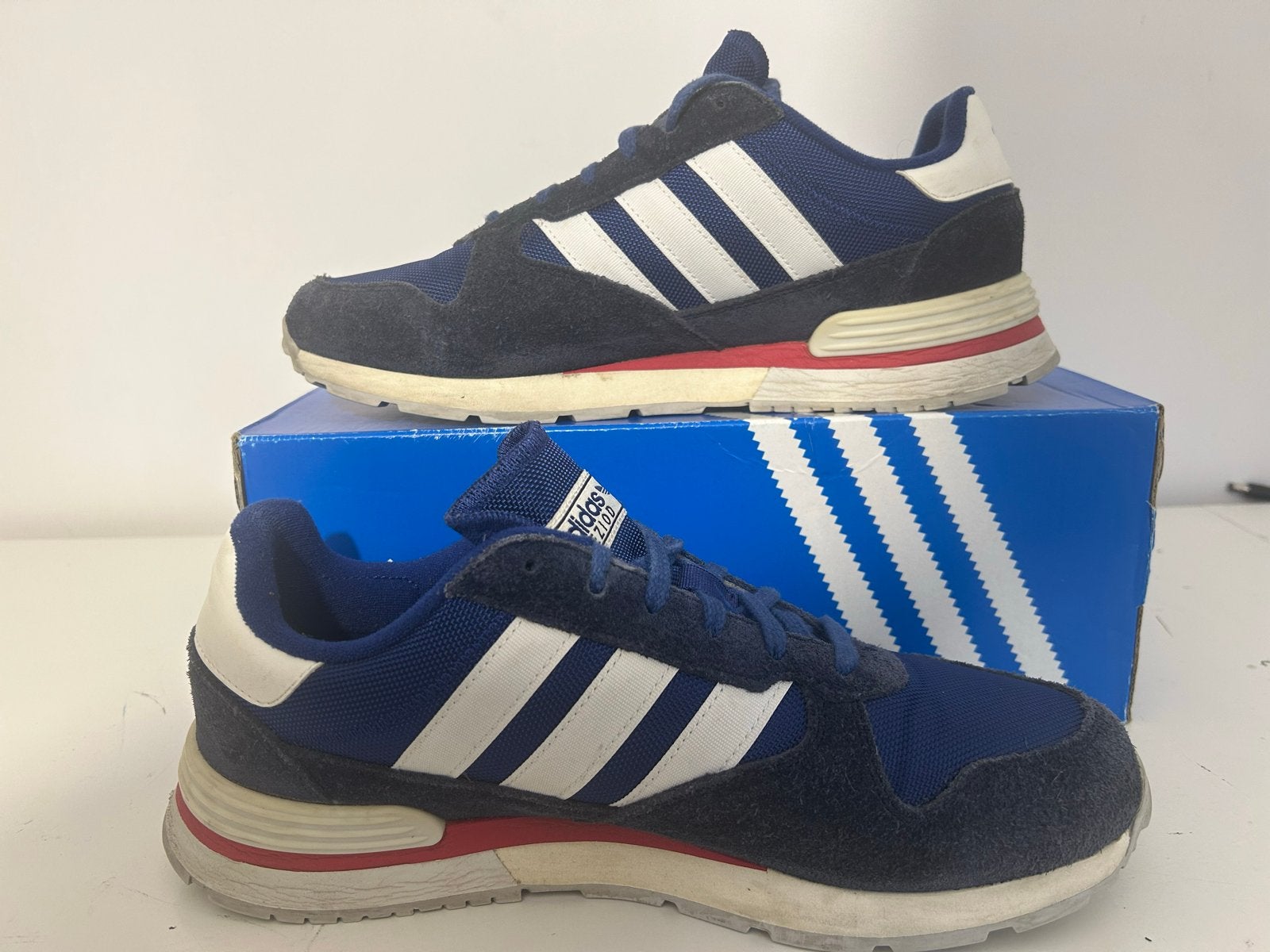 Adidas Treziod 2 Sneakers - Maat 42 2/3 - Blauw, Kleding | Heren, Ophalen of Verzenden, Gedragen, Blauw, Sneakers of Gympen