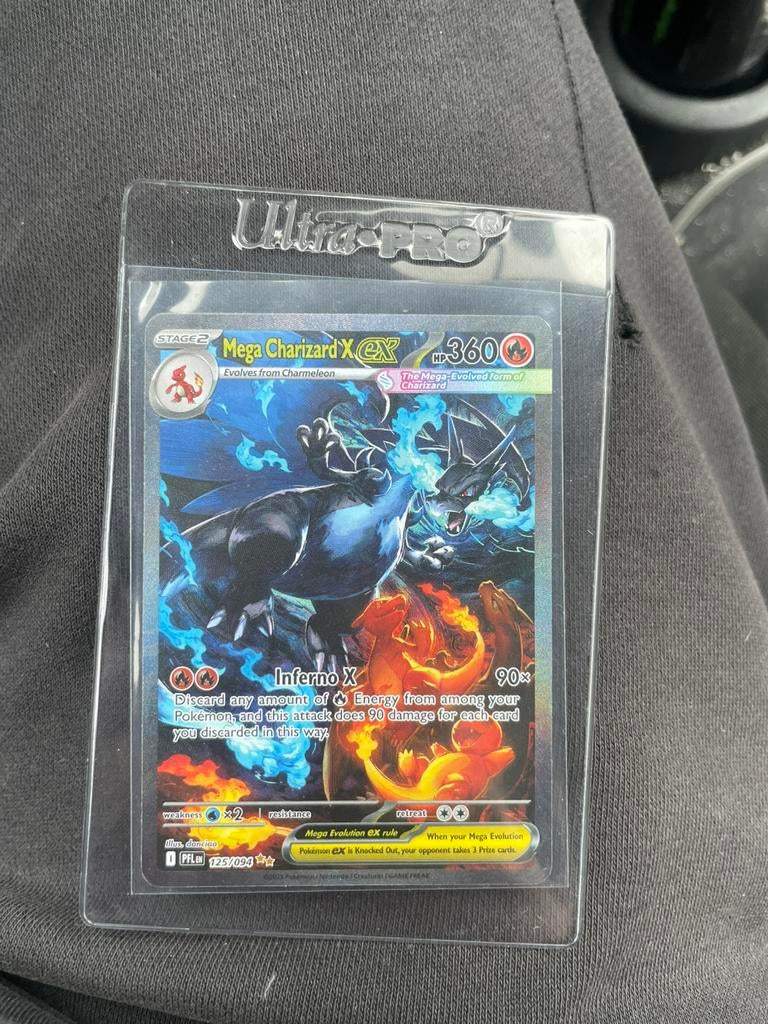 Mega Charizard x Ex #125 phantasmal flames, Ophalen, Zo goed als nieuw
