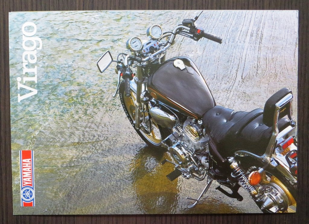 Folder Yamaha XV 1000 SE Virago - 1986 - 6 blz (Engels), Verzenden, Yamaha
