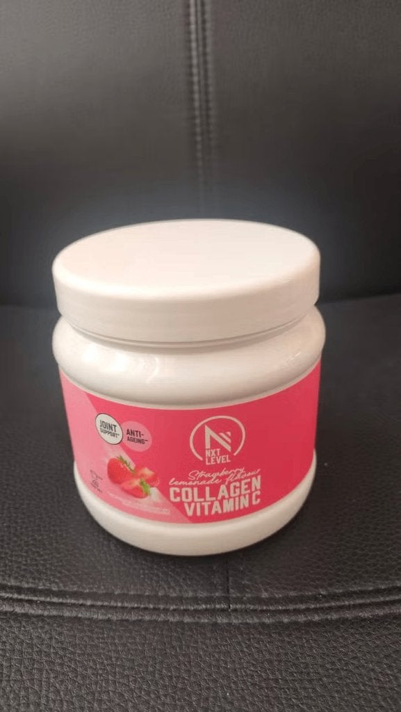 5 x NXT Level Collagen Vitamin C Aardbei - NIEUW, Sport en Fitness, Gezondheidsproducten en Wellness, Ophalen, Nieuw, Poeder of Drank