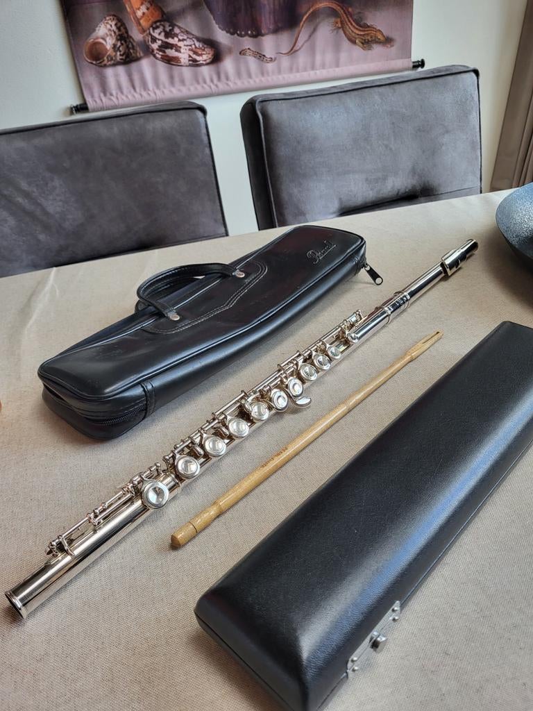 Dwarsfluit Pearlflute PF-501 met koffer en schoonmaakstaafje, Muziek en Instrumenten, Ophalen
