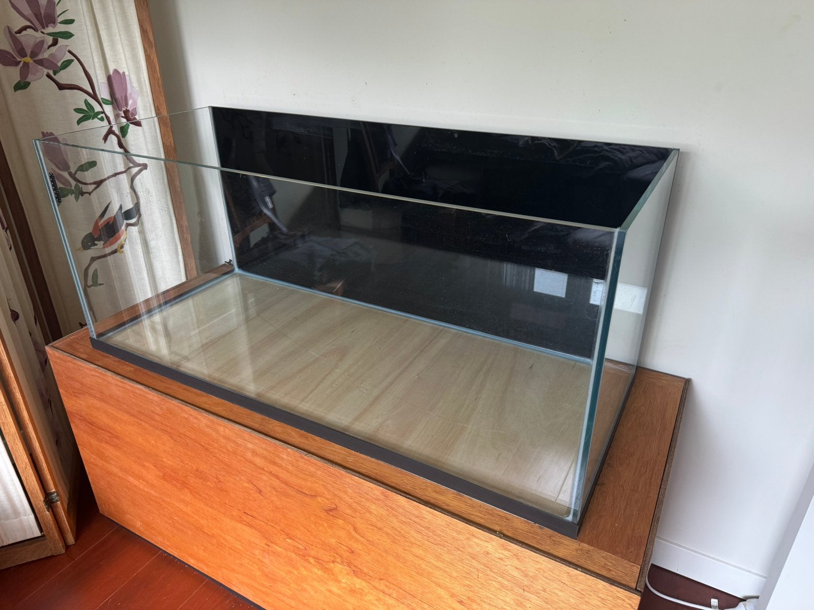 Rimless aquarium 120x50x50, Dieren en Toebehoren, Ophalen, Zo goed als nieuw, Leeg aquarium