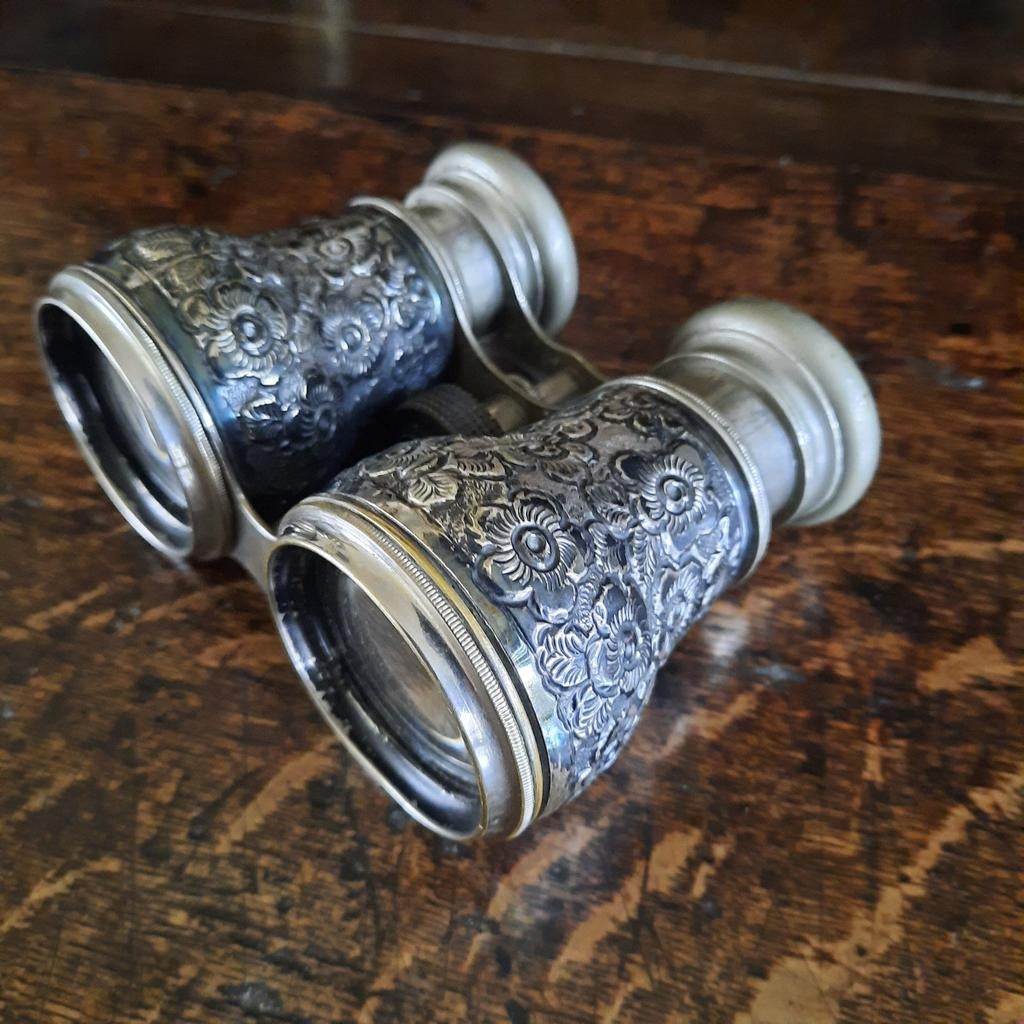 Toneelkijker Birmingham zilver omstreeks 1885, Antiek en Kunst, Ophalen of Verzenden, Zilver