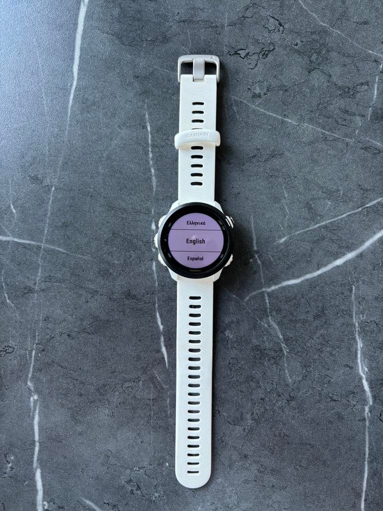 Garmin Forerunner 245 Music, Sieraden, Tassen en Uiterlijk, Sporthorloges, Hoogte, Wit, Garmin, Ophalen of Verzenden