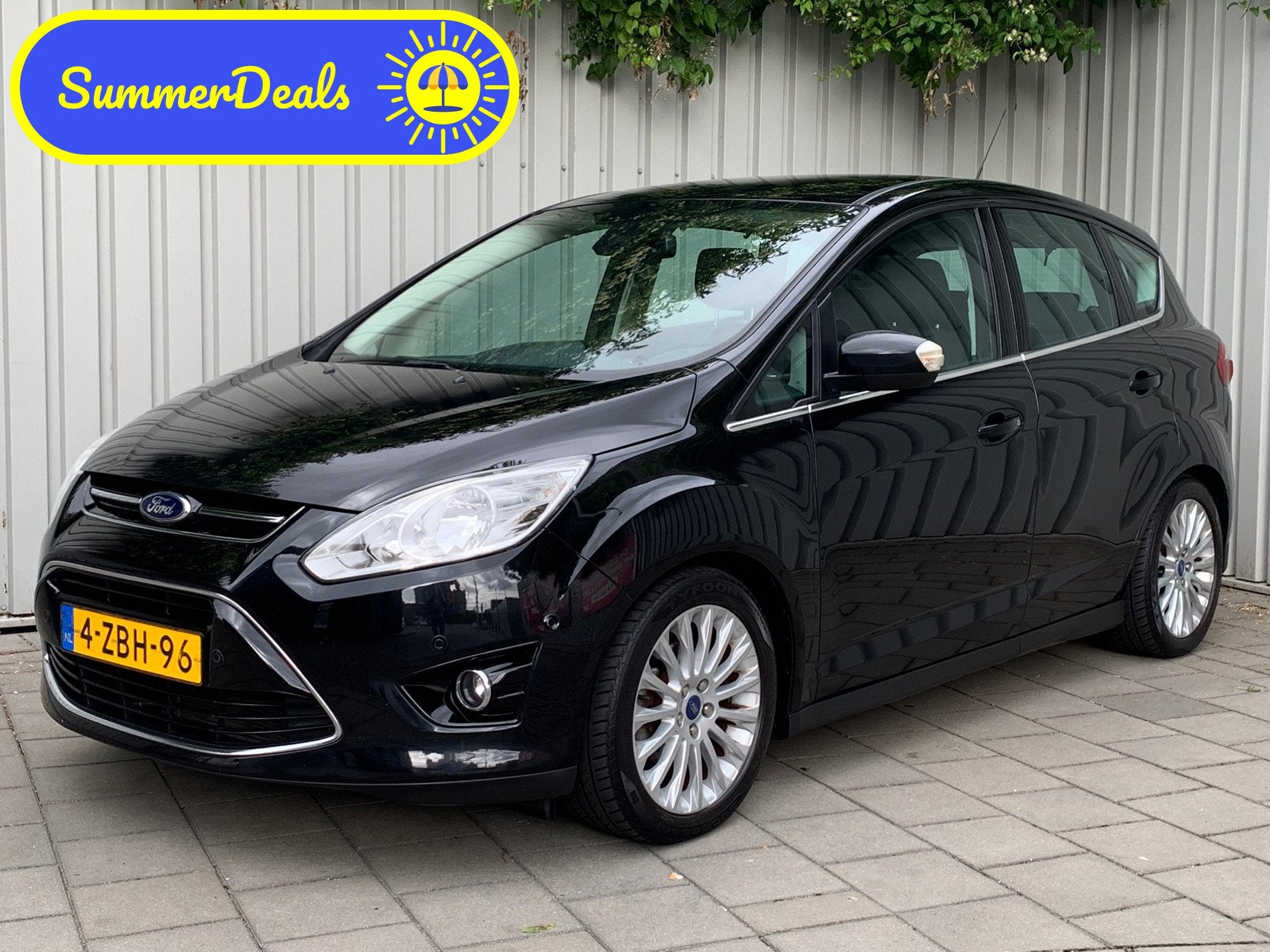 Ford C-Max 1.0 Edition Plus|Navigatie|Camera|Climate Control, Auto's, Ford, Voorwielaandrijving, Gebruikt, Zwart, Zwart